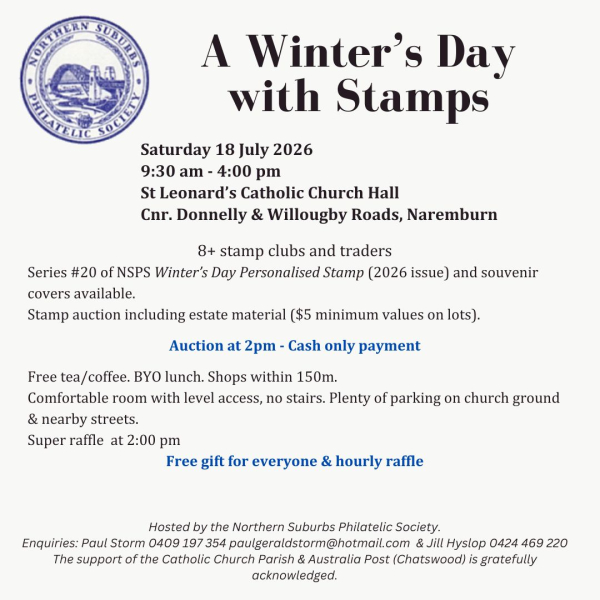 Winters Day with Stamps 2026